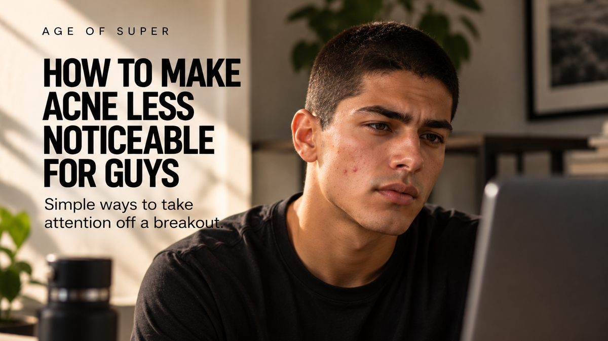 How to make acne less noticeable for guys