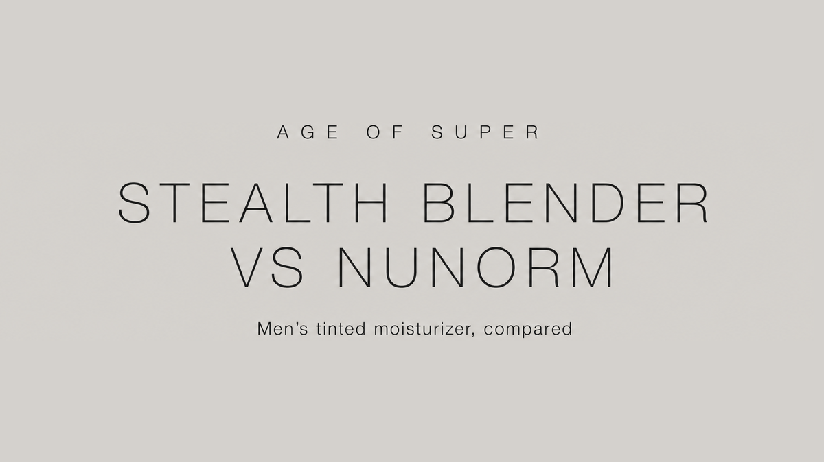 Stealth Blender vs NuNorm: men's tinted moisturizer compared