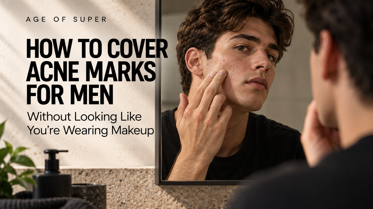 How to cover acne marks for men