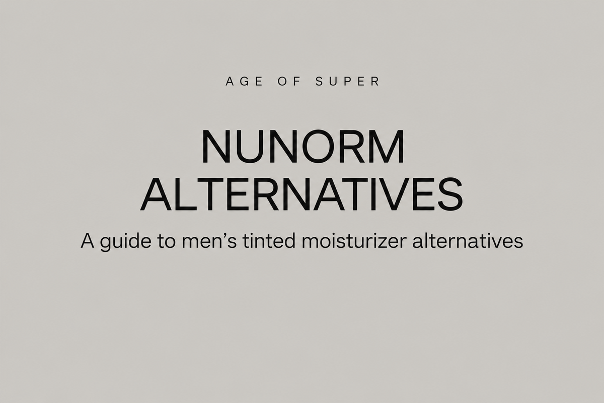 Age of Super — NuNorm alternatives for men’s tinted moisturizer
