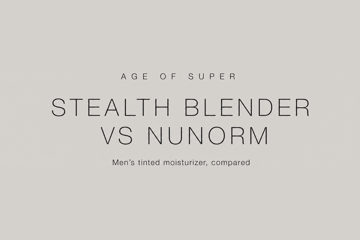 Stealth Blender vs NuNorm: men's tinted moisturizer compared